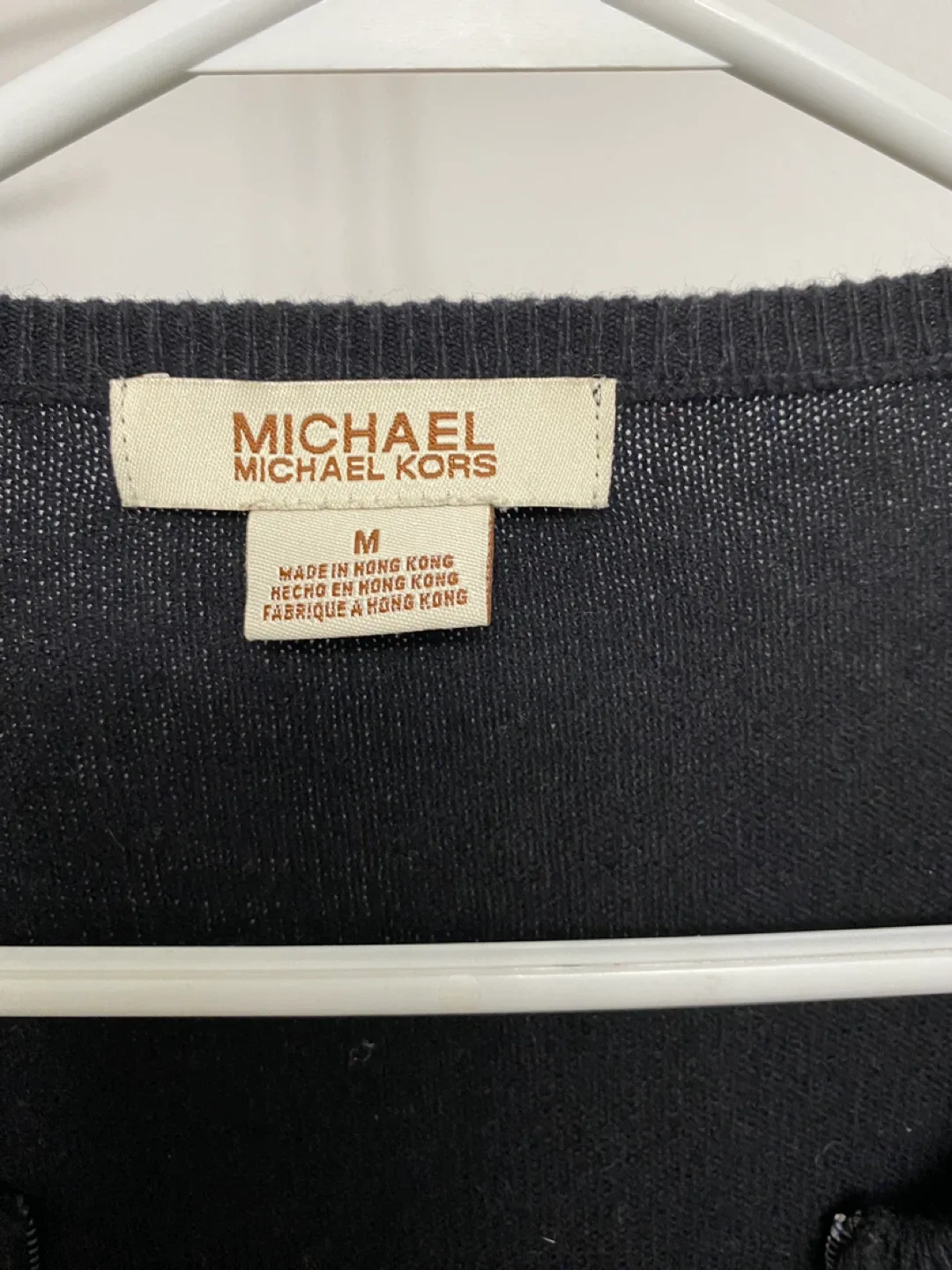 Michael Michael Kors Black Sequin Cardigan - Size M image indicator(3)