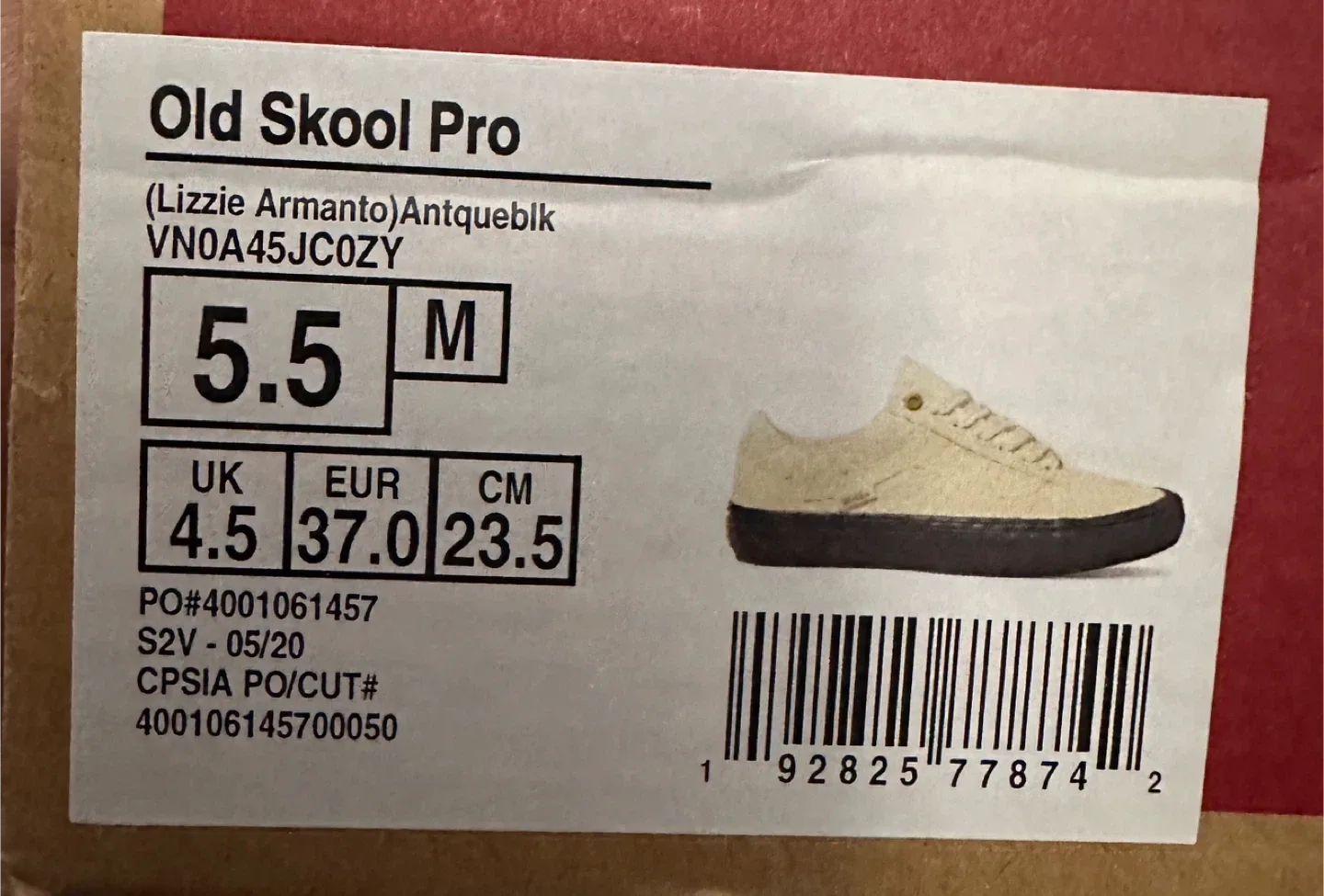 Vans Old Skool Pro Lizzie Armanto Antqueblk - Size 5.5 image indicator(4)