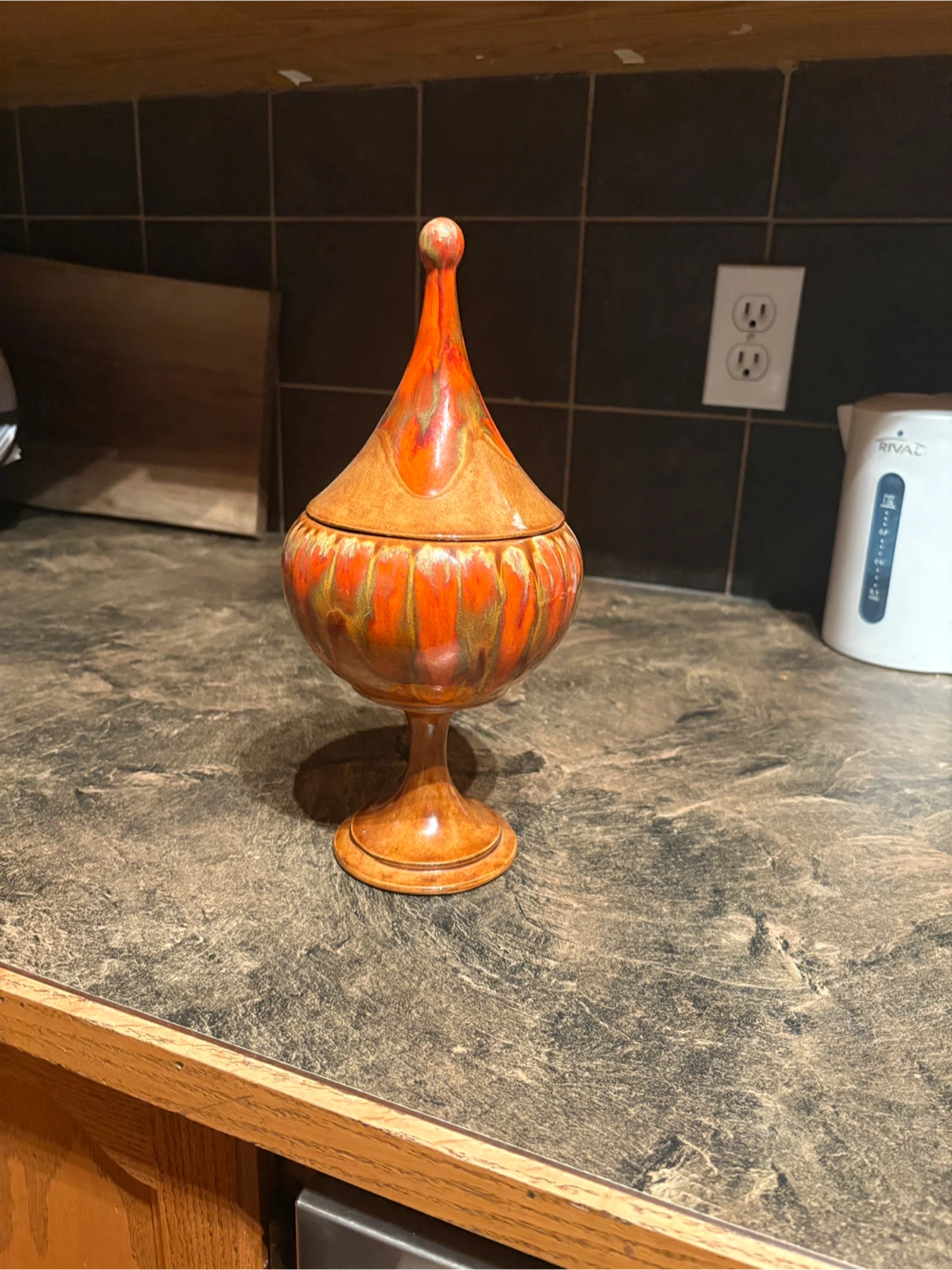 Vintage Apothecary Jar Retro 1970s Mid Century Modern
