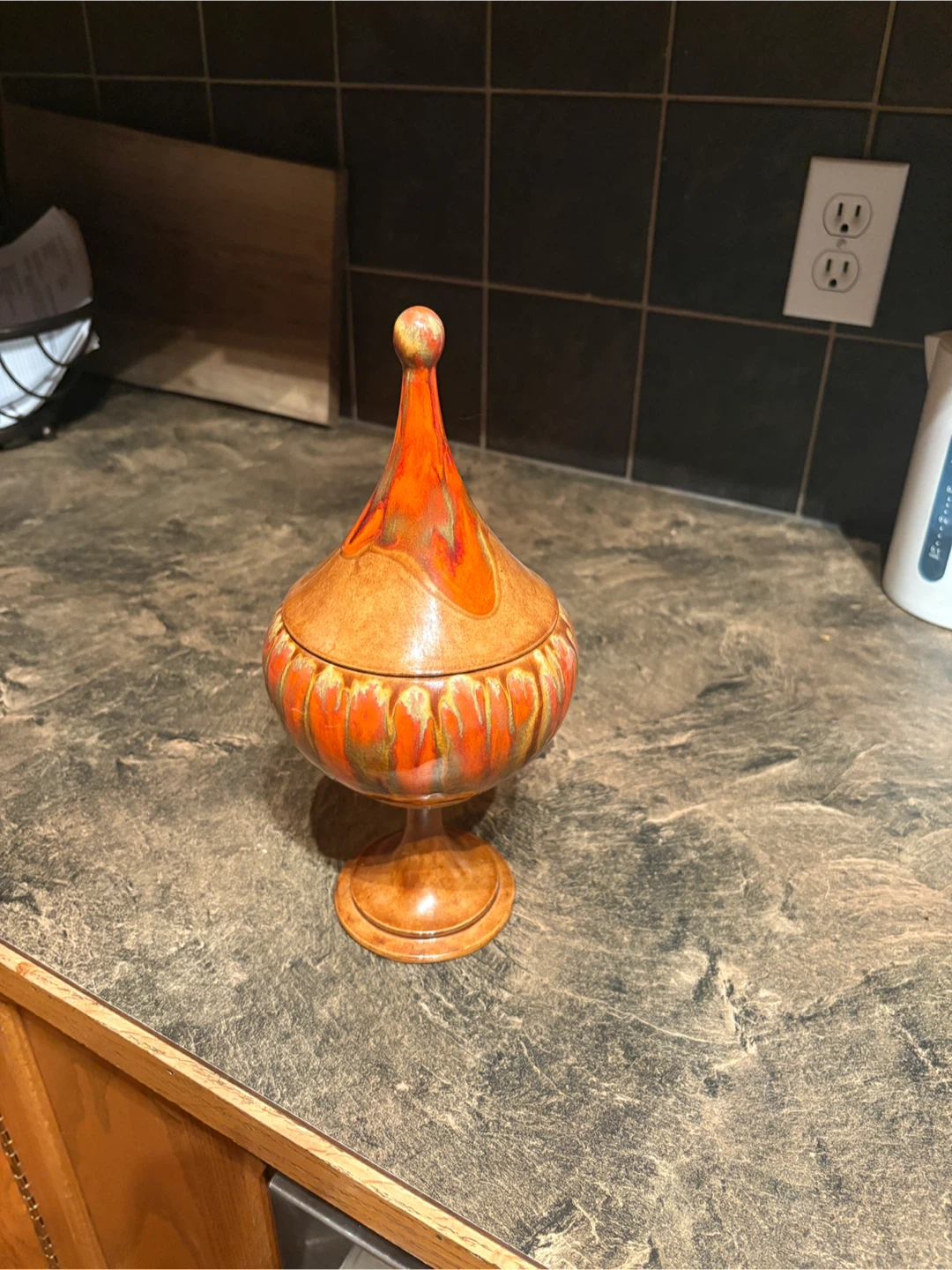 Vintage Apothecary Jar Retro 1970s Mid Century Modern - photo 4