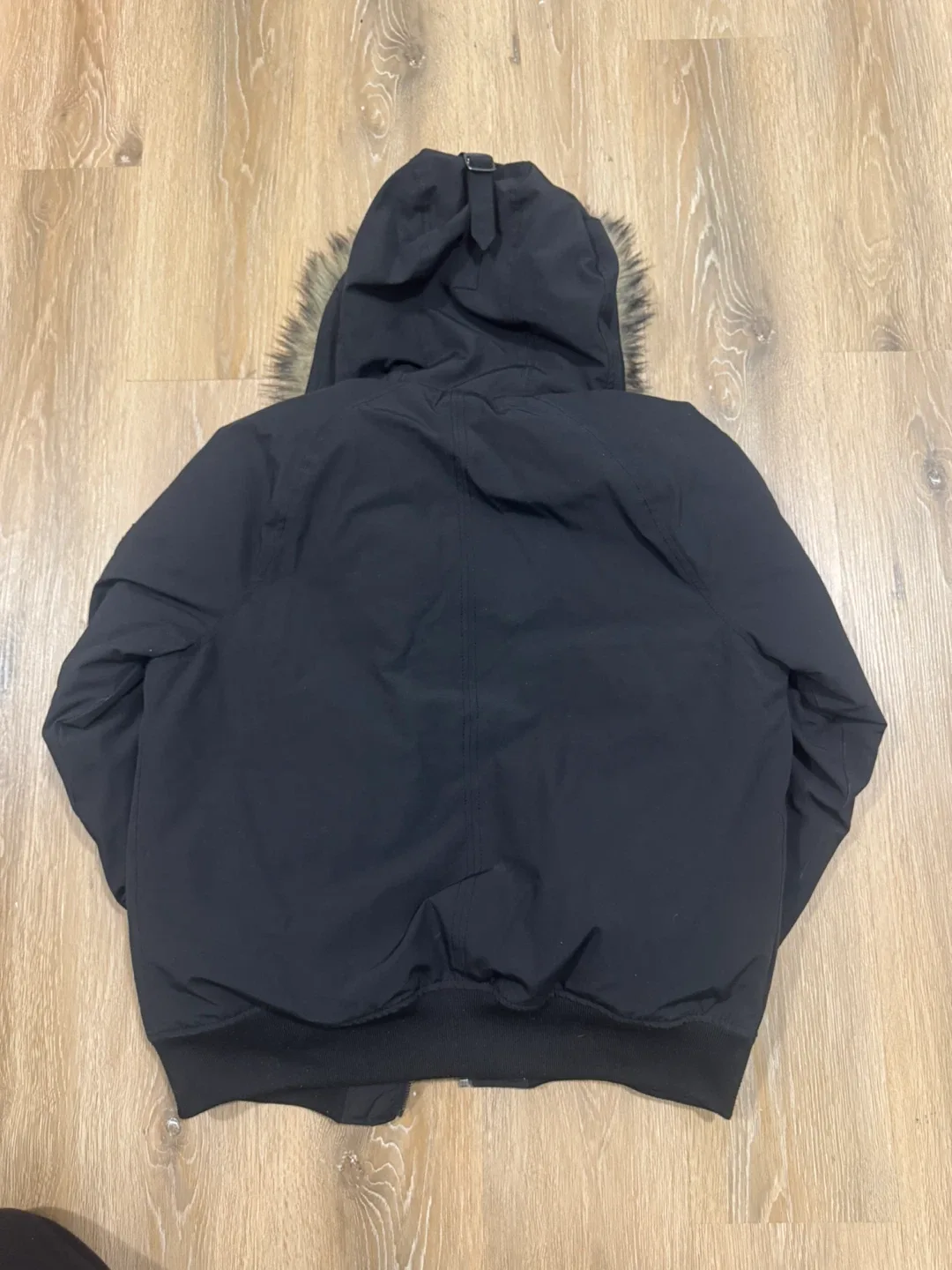 GAP Mens Black Parka Jacket Size Medium image indicator(3)