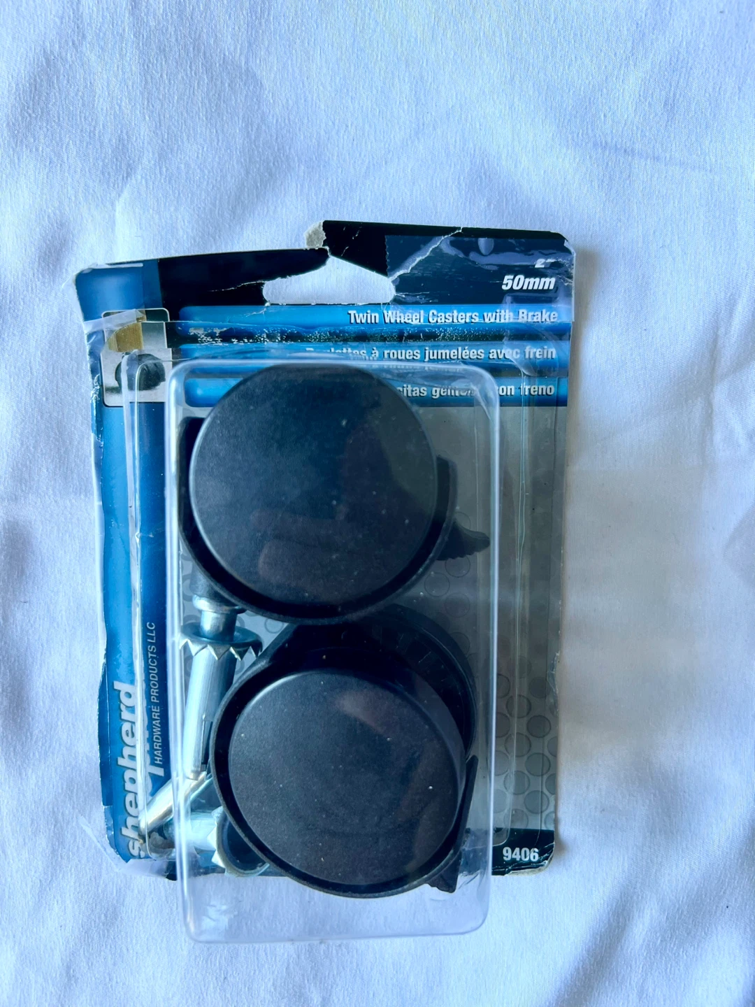 Shepherd Twin Wheel Casters with Brake 50mm