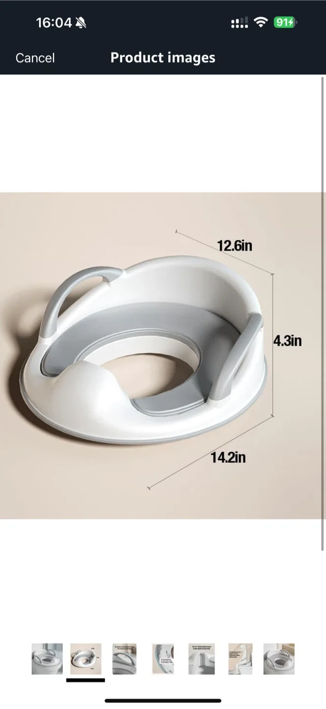 Toddler Potty Training Seat with Handles image indicator(2)