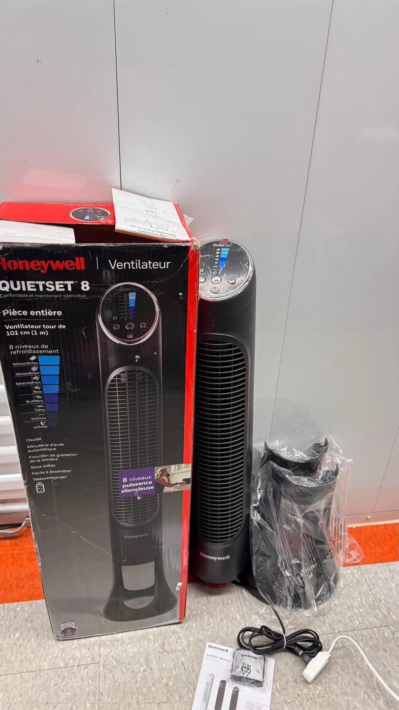 Honeywell QuietSet 8 Tower Fan - Like New! - photo 5