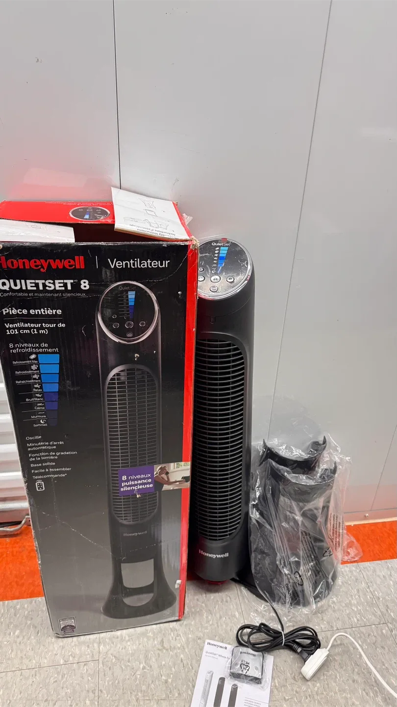 Honeywell QuietSet 8 Tower Fan - Like New! image indicator(5)
