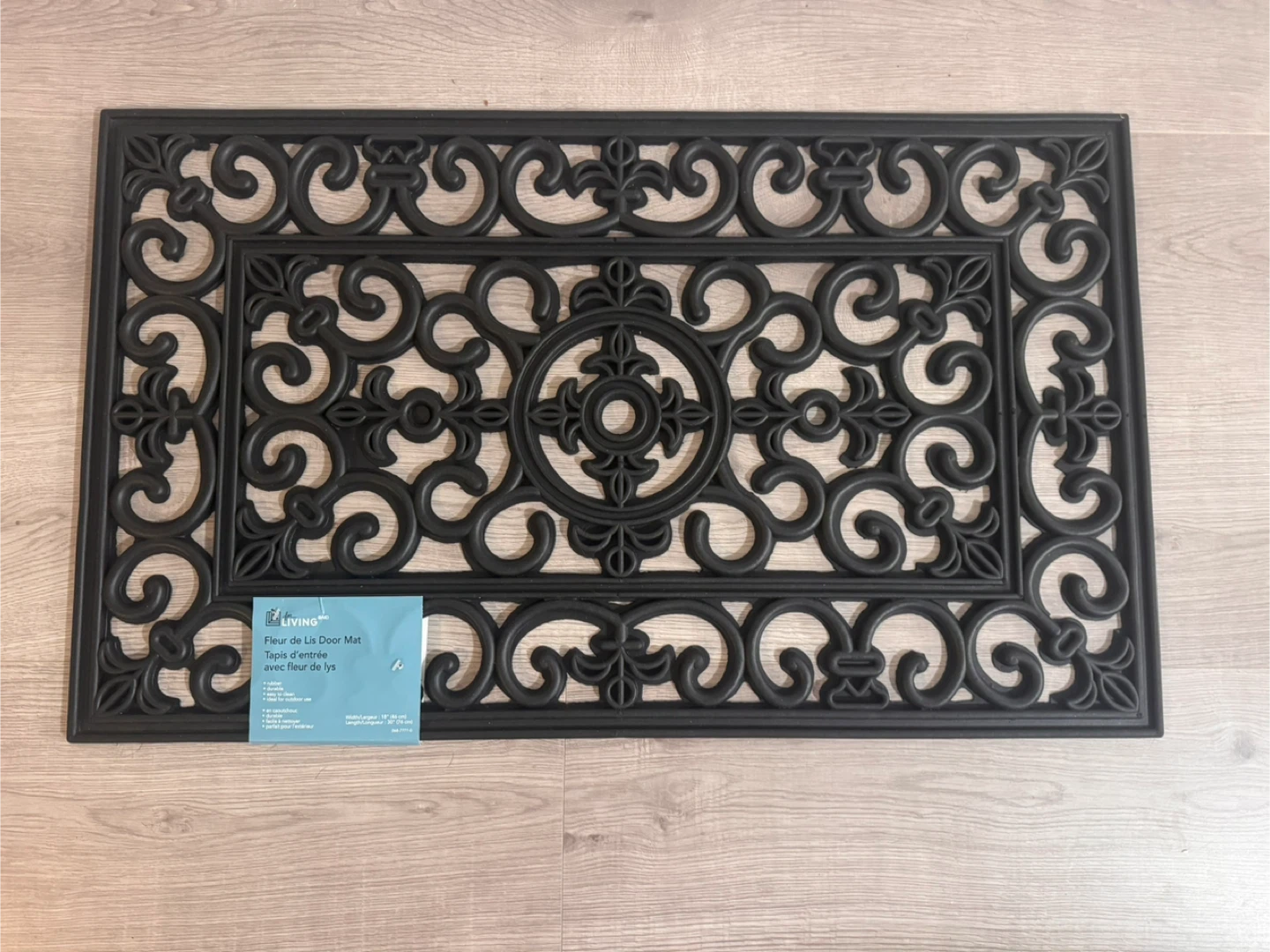 For Living Fleur de Lis Door Mat - 18" x 30"