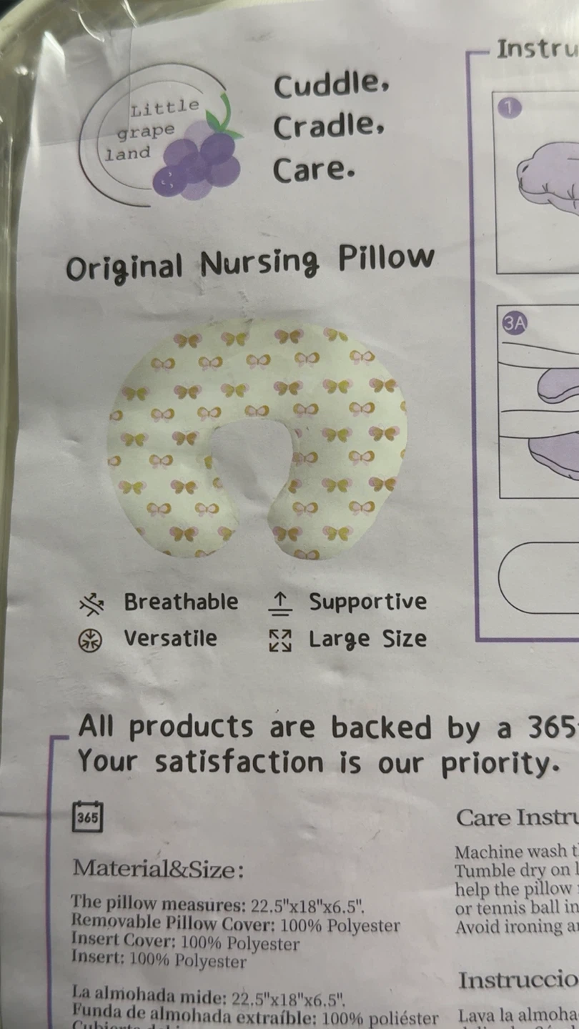 Little Grape Land Nursing Pillow - Pink Gold - photo 5