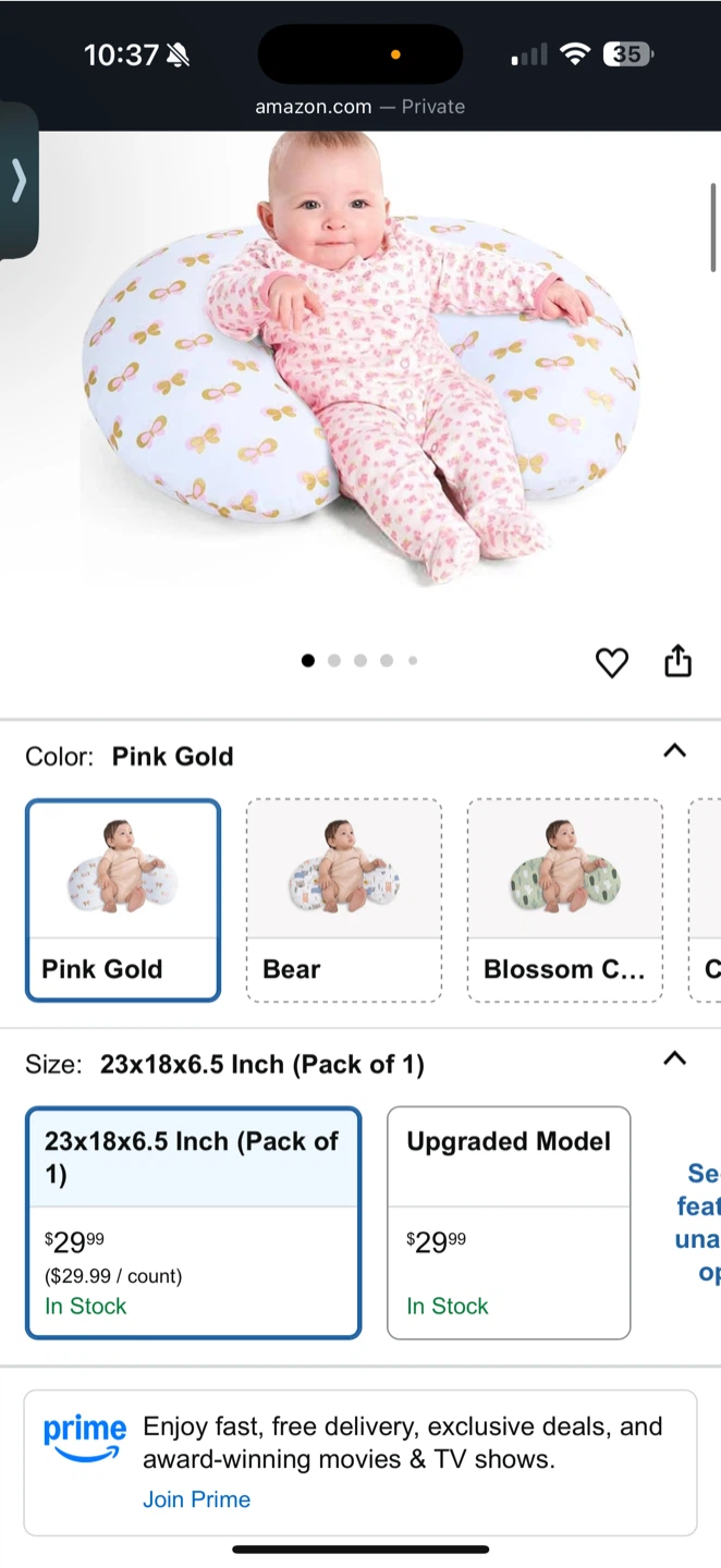 Little Grape Land Nursing Pillow - Pink Gold - photo 2