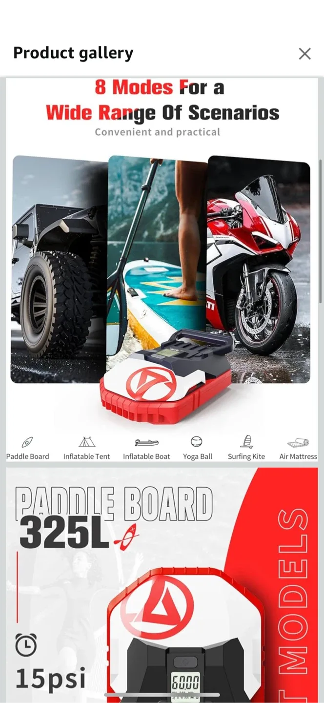 GiCLE Portable Air Compressor Pump - Like New! image indicator(2)