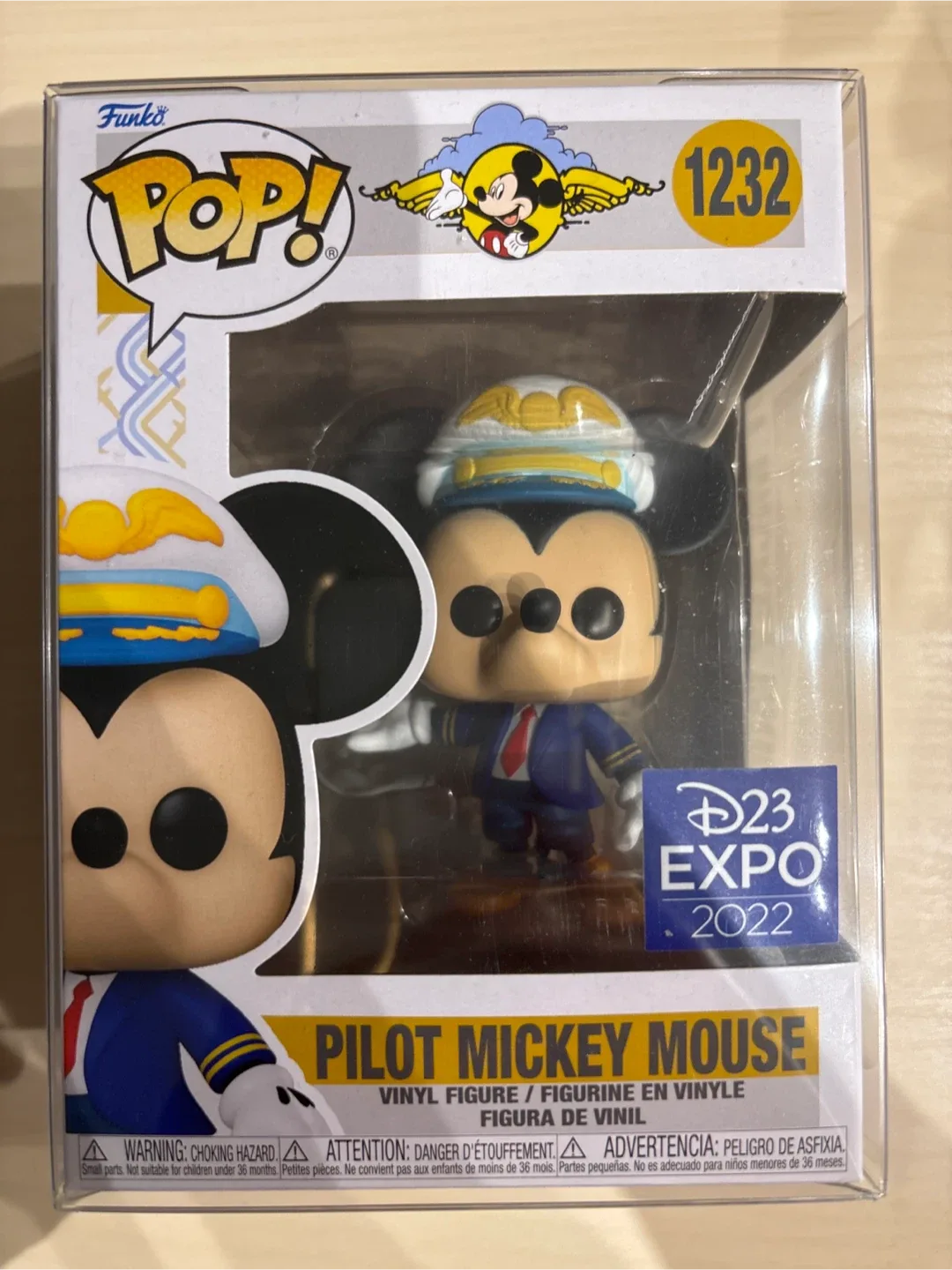 Funko Pop! Pilot Mickey Mouse #1232 D23 Expo 2022 thumbnail