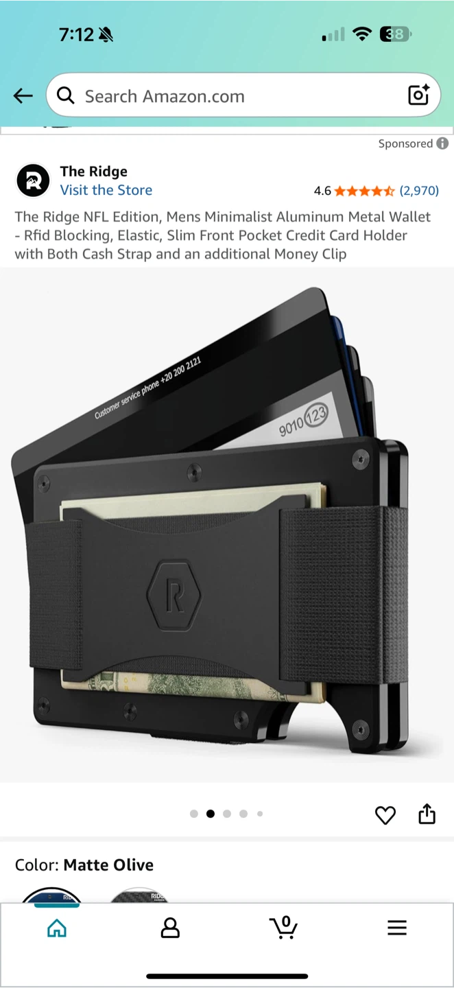 Ridge NFL Atlanta Falcons Wallet - Matte Olive - photo 2