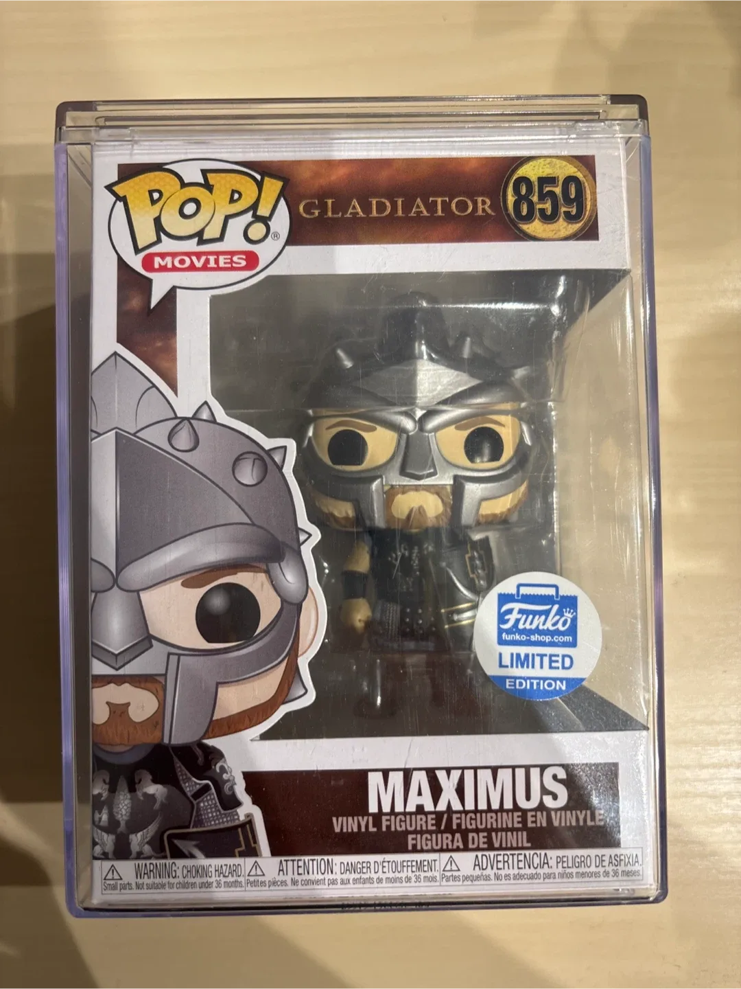 Funko Pop! Movies Gladiator Maximus #859 Limited Edition thumbnail