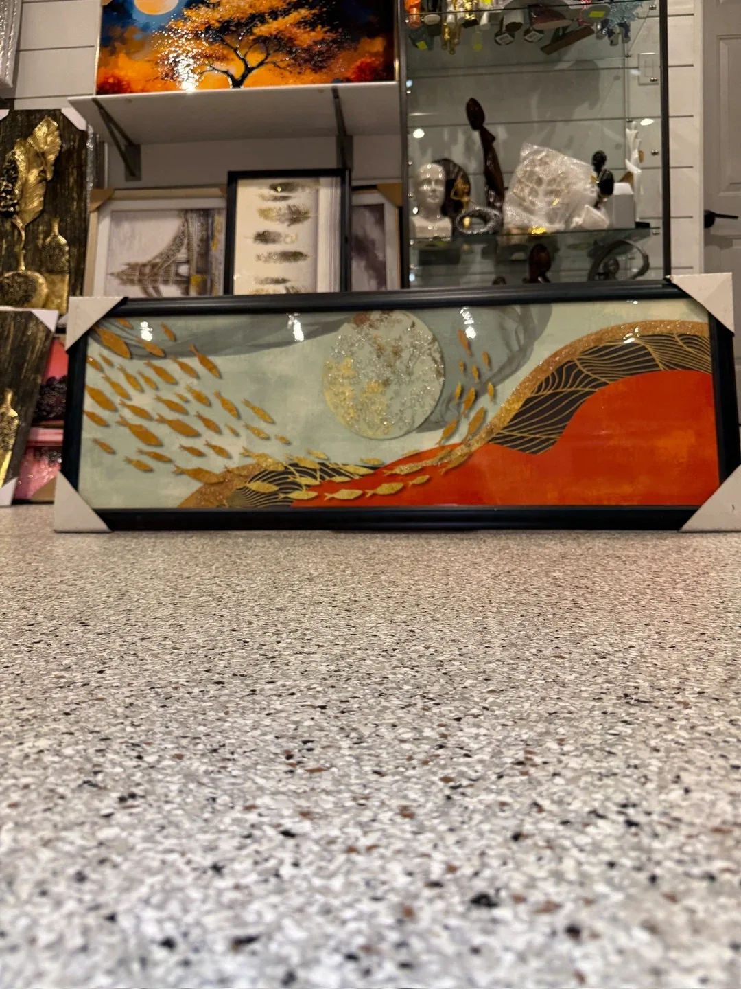 Framed Fish & Moon Wall Art image indicator(8)