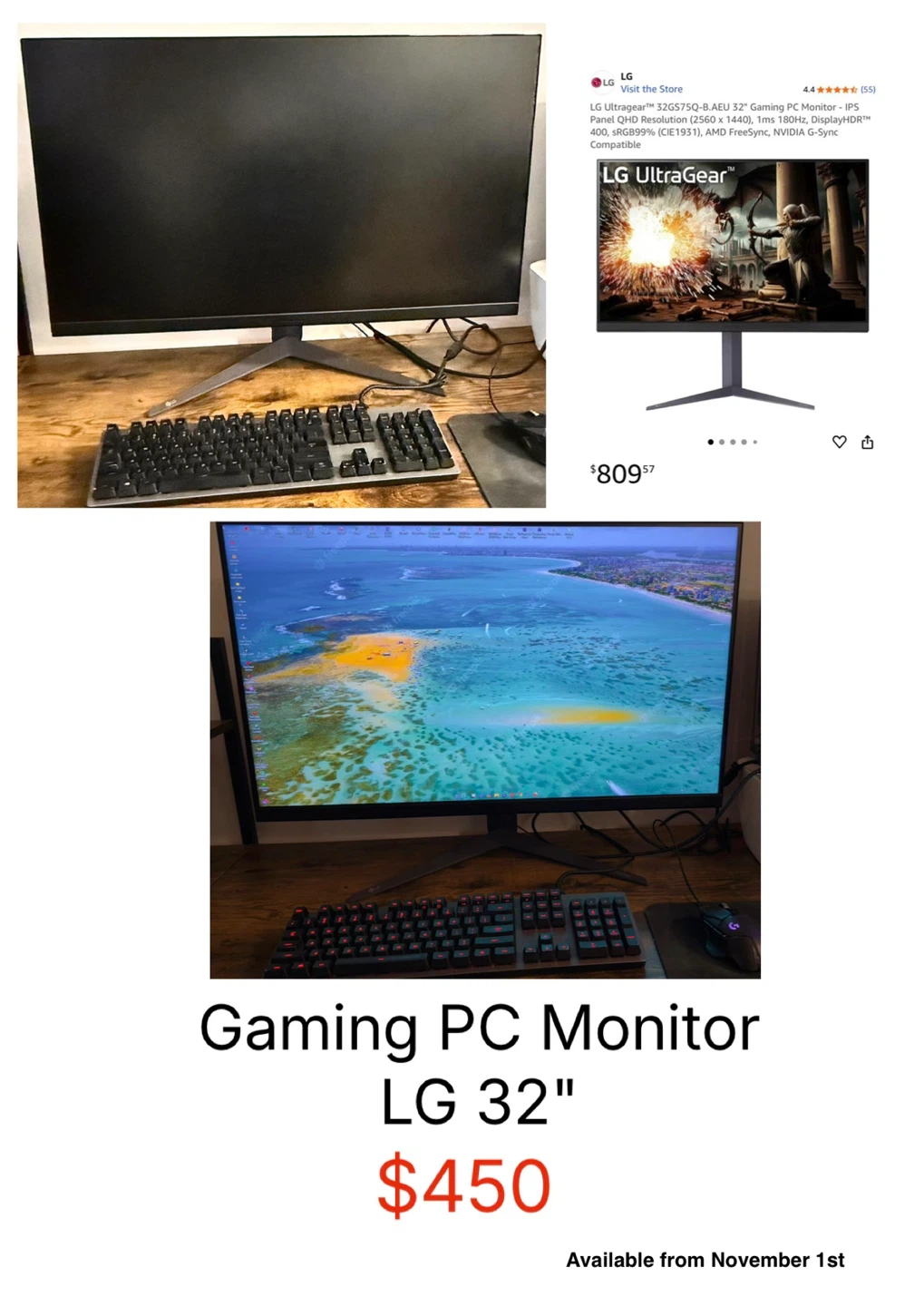 LG UltraGear 32" Gaming Monitor