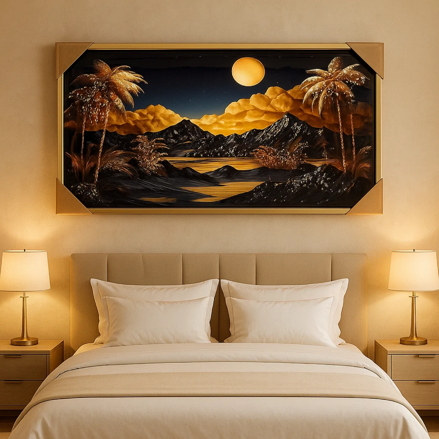 Framed epoxy landscape art image indicator(2)