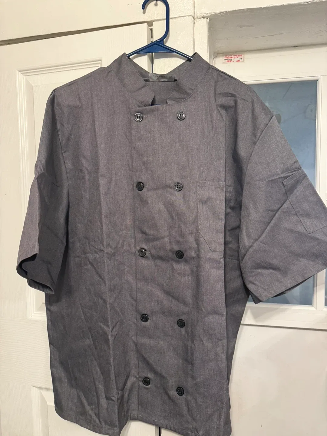 Chef Uniform Gray Short Sleeve thumbnail
