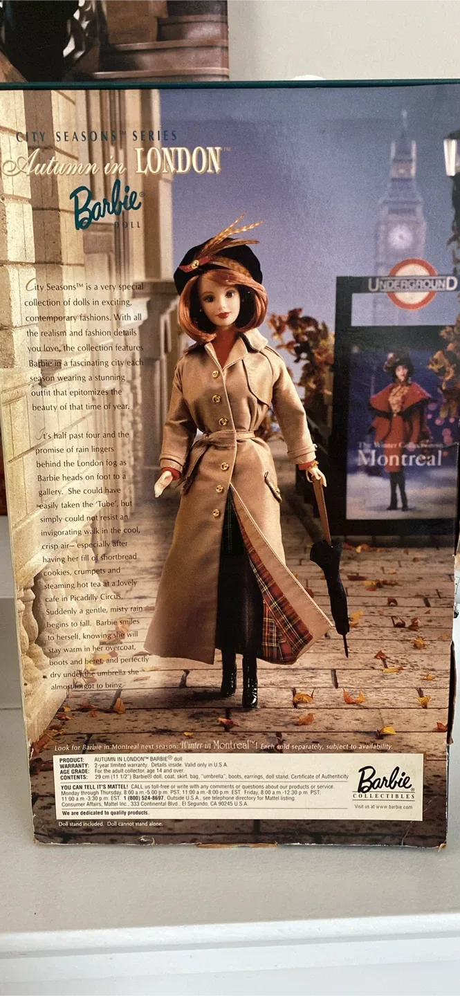 Barbie Autumn in London Doll - 1999 Collector Edition image indicator(2)