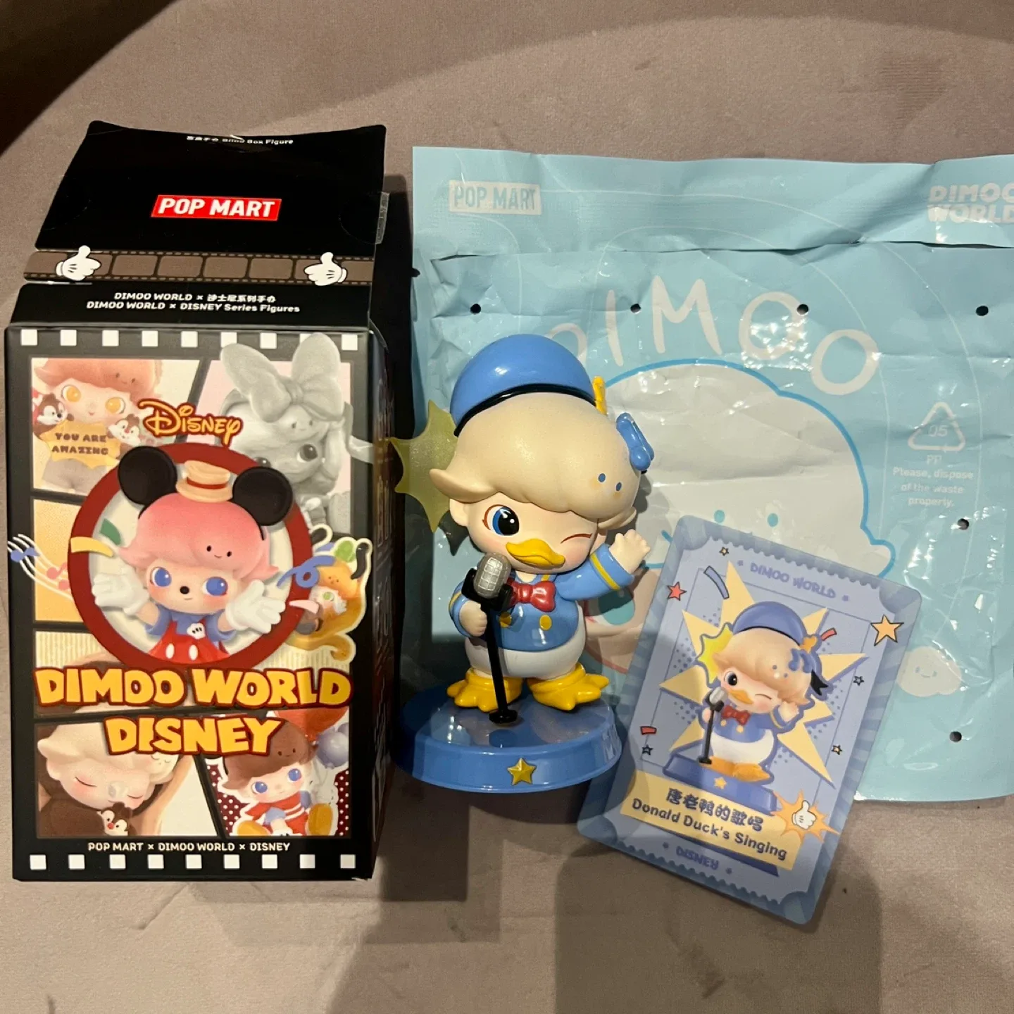 Dimoo World Disney Donald Duck Singing Popmart