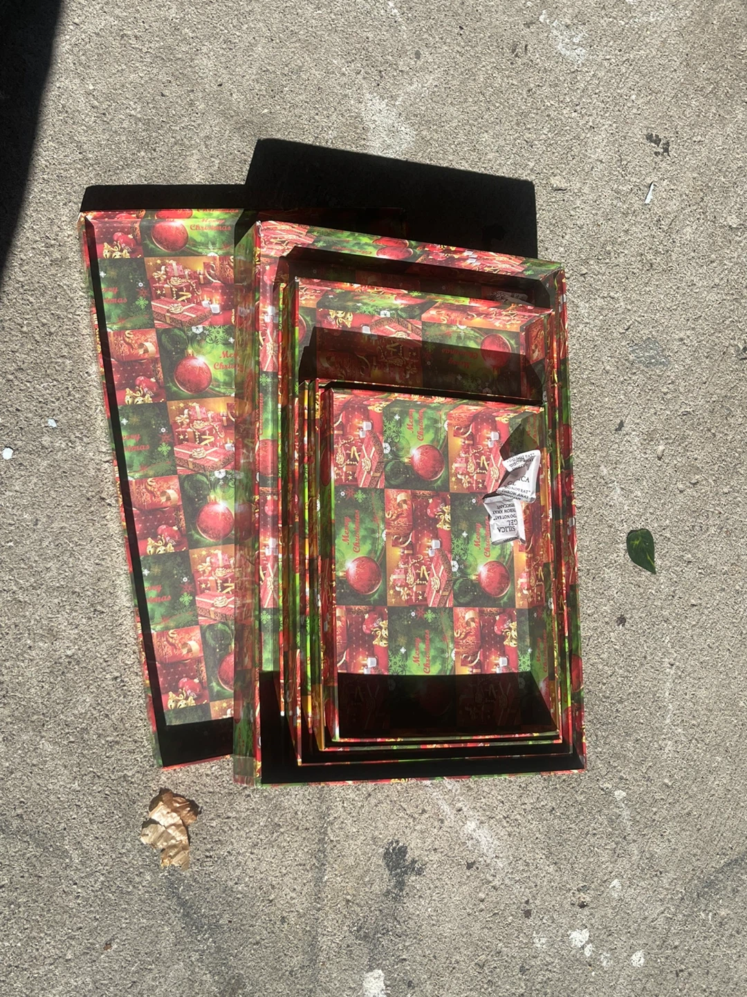 Christmas Decorative Trays - Set of 3