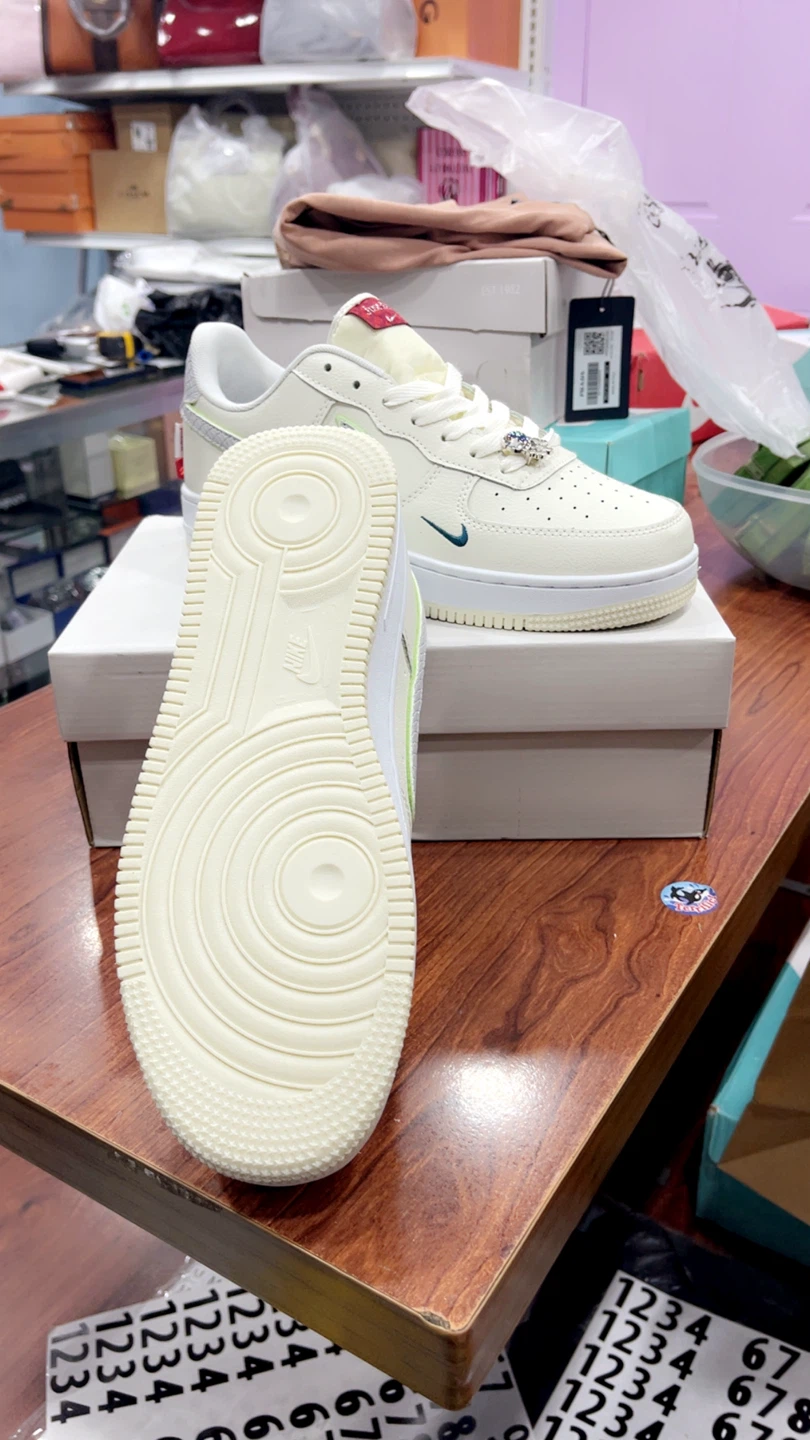 Nike Air Force 1 Low '07 LX Bling Sneakers - photo 3