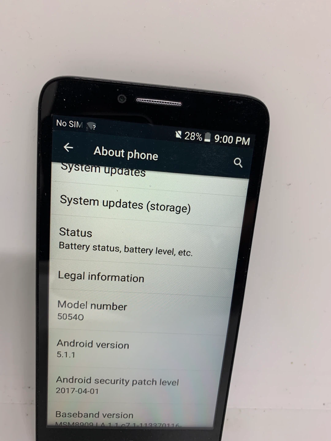 Alcatel OneTouch 50540 - Cricket Wireless - photo 3