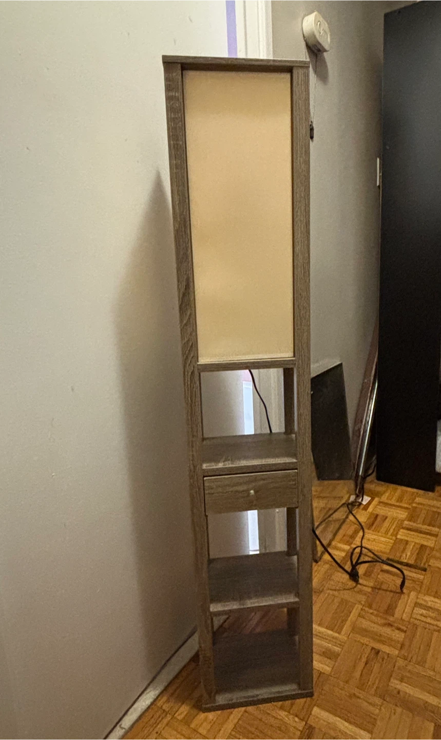 3 tier Floor Lamp with drawer