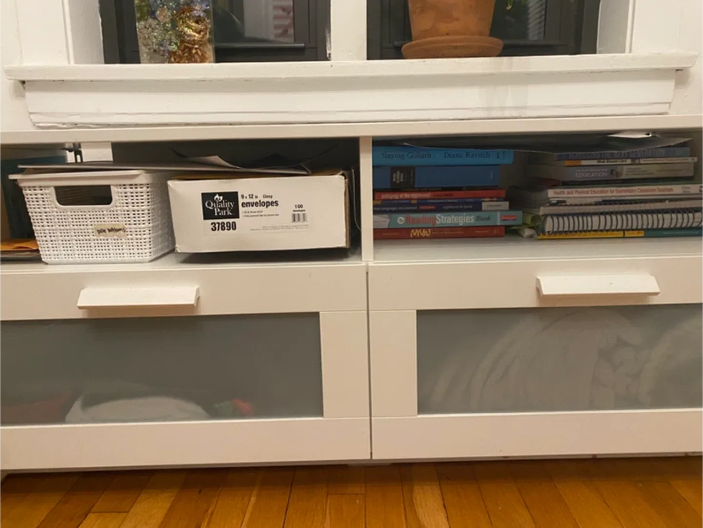 White IKEA TV Stand/Console image indicator(5)