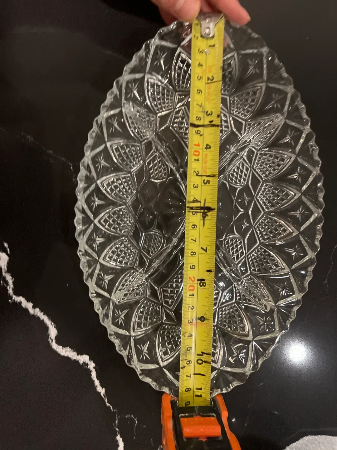 Divided Glass Serving Dish - Like New! image indicator(3)