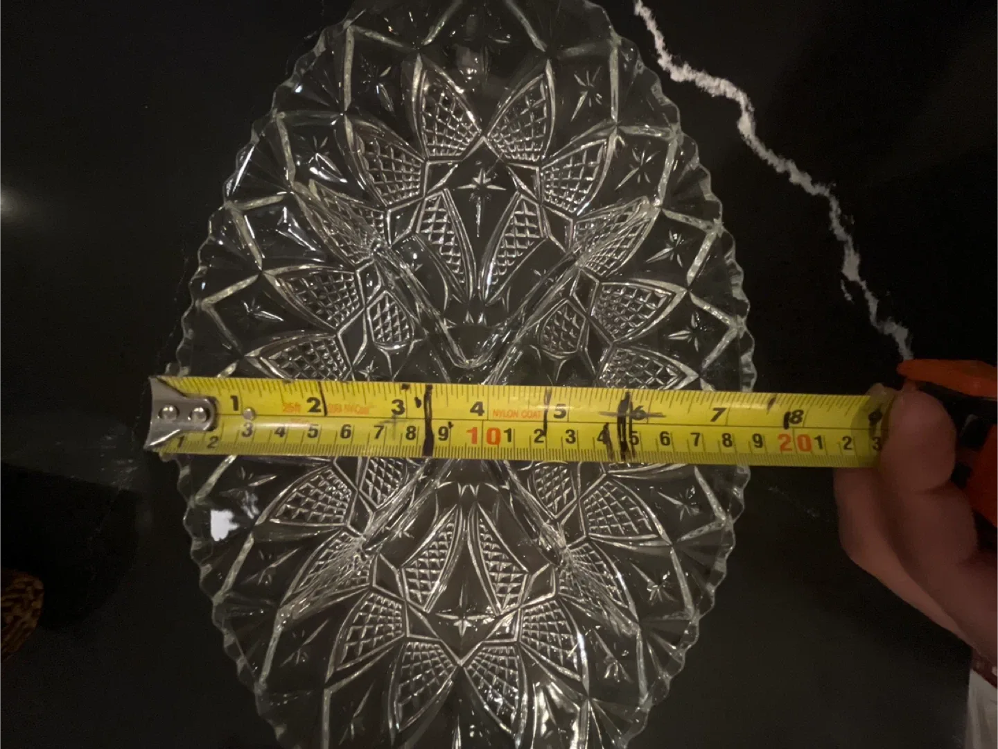 Divided Glass Serving Dish - Like New! image indicator(2)