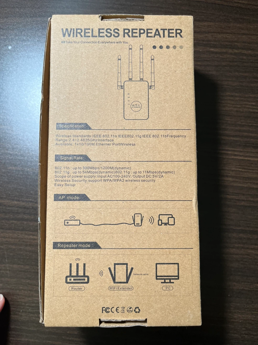 Brand new Wireless Repeater WiFi AP Repeater 1200M - New in Box! - photo 3