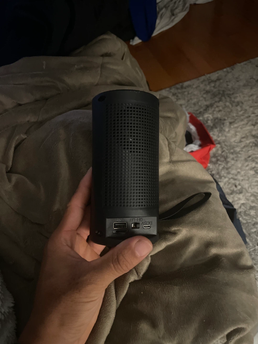 Black Portable Bluetooth Speaker