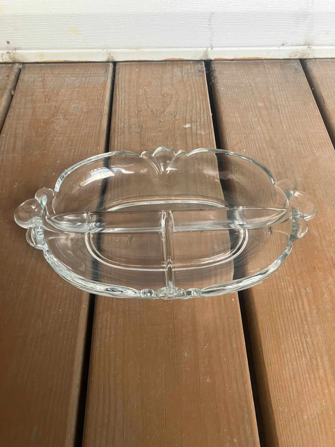 Vintage Glass 3 Partition Serving Dish - 11” x 7” - photo 5