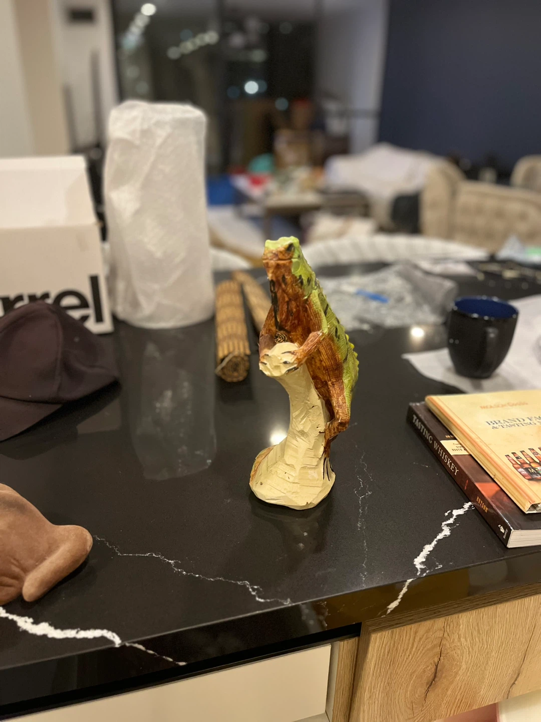 Iguana Stone Figurine - photo 2