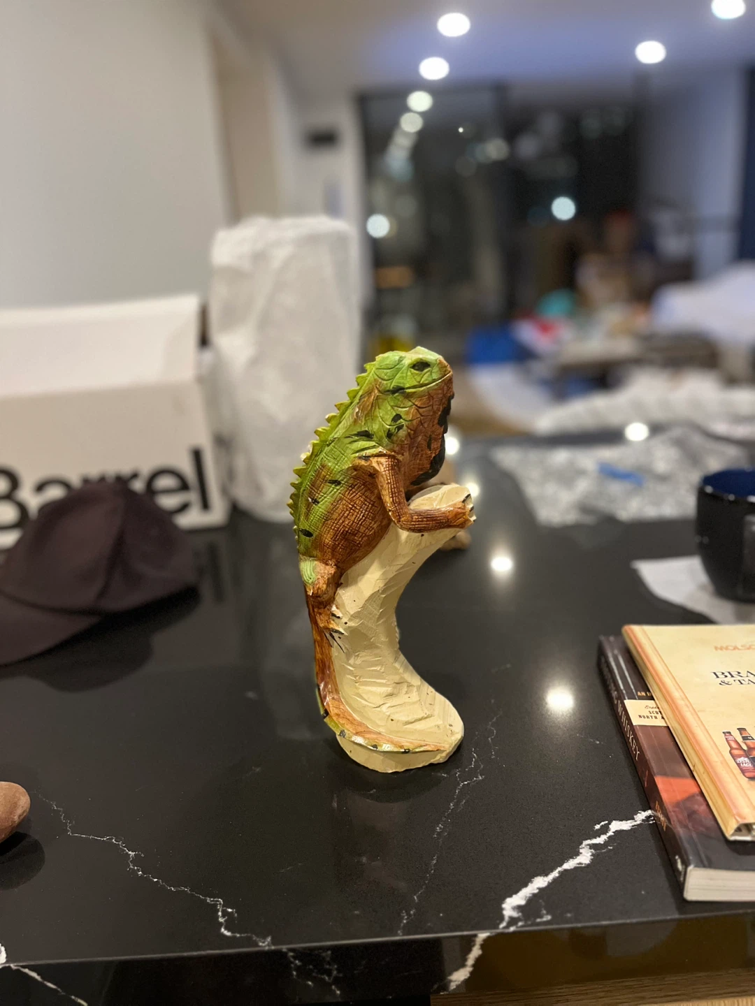 Iguana Stone Figurine - photo 3