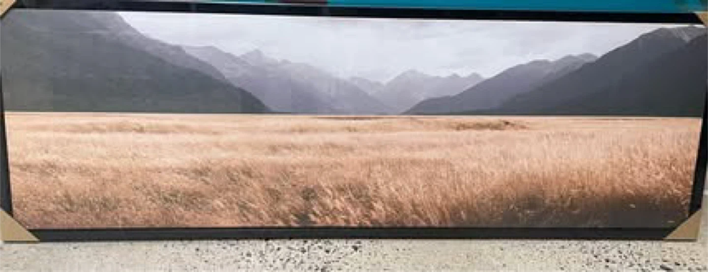 Framed Mountain Landscape Print