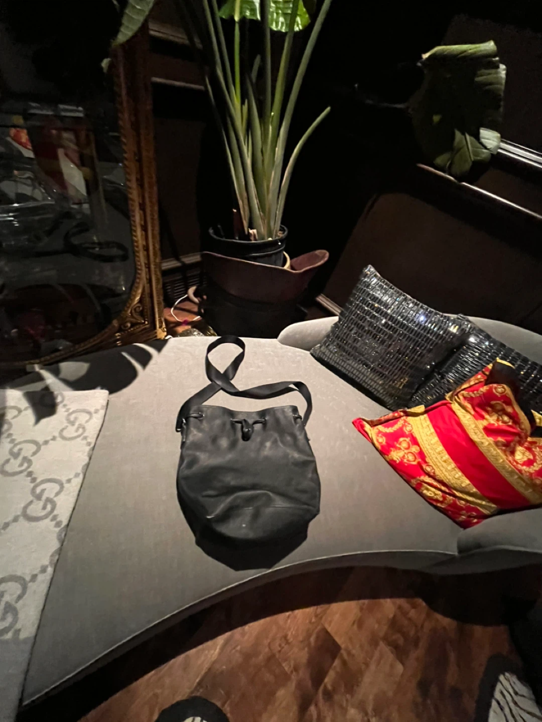 Black Leather Bucket Bag from lululemon
