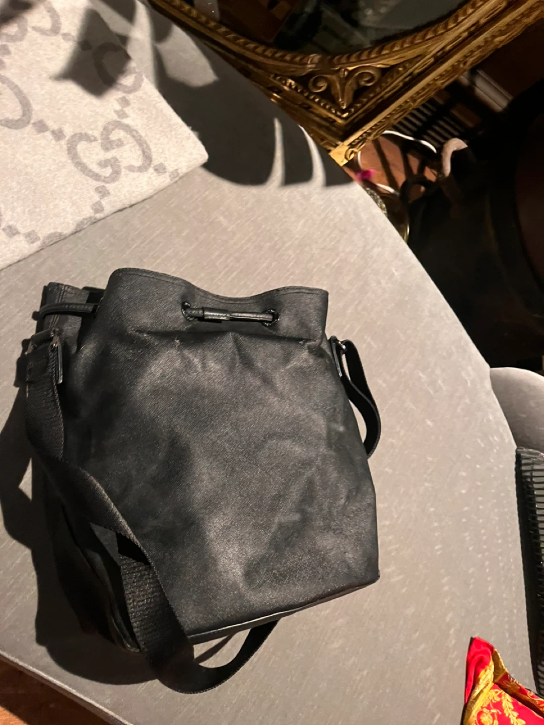 Black Leather Bucket Bag from lululemon - photo 5