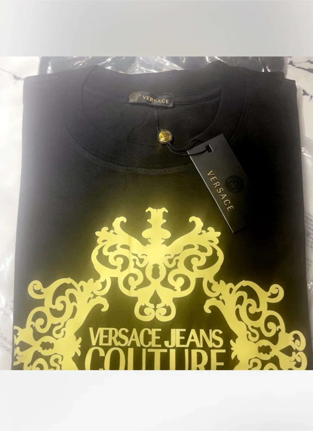 Versace Jeans Couture Black T-Shirt - Size M, L image indicator(2)