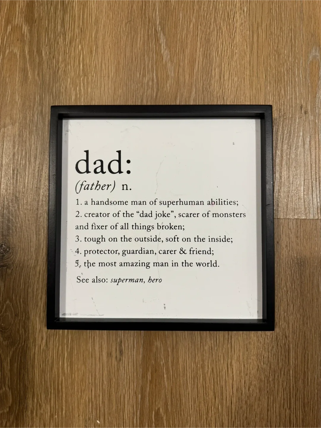 Dad Definition Black Framed Sign thumbnail