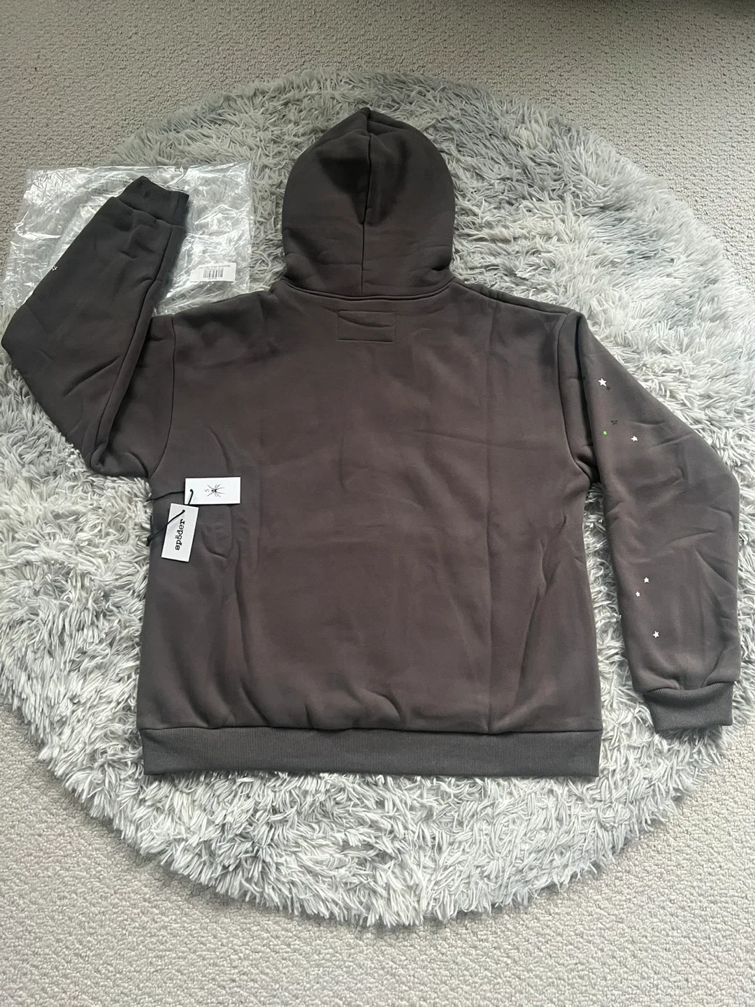 Slate Grey Sp5der Punk V2 Hoodies image indicator(2)