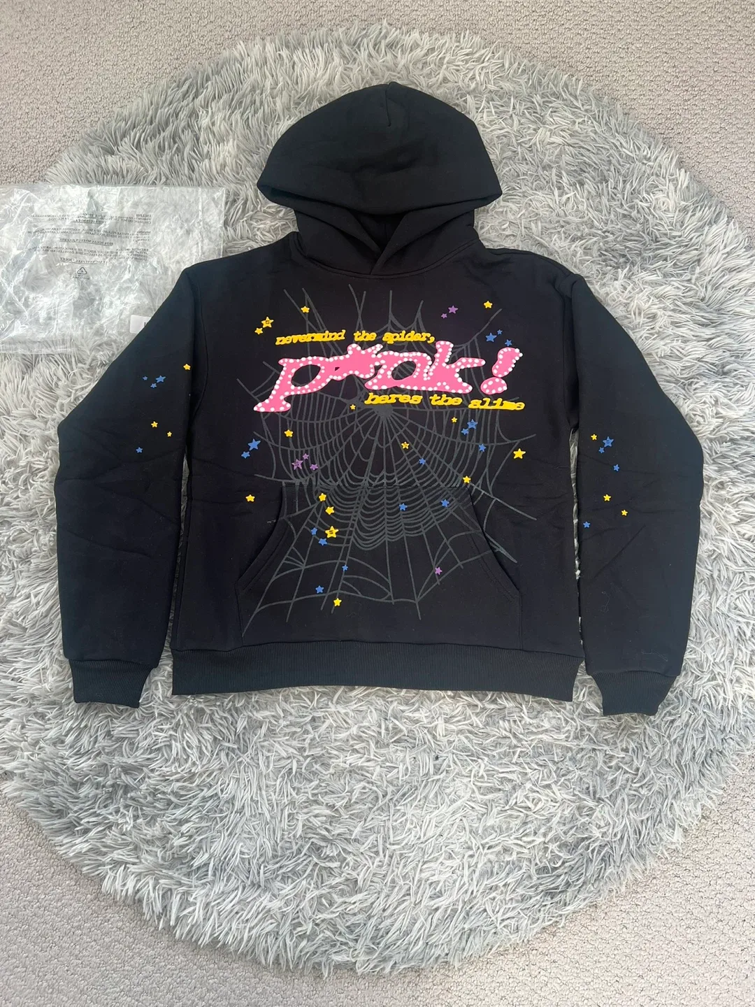 Black Sp5der P*nk V2 Hoodies thumbnail