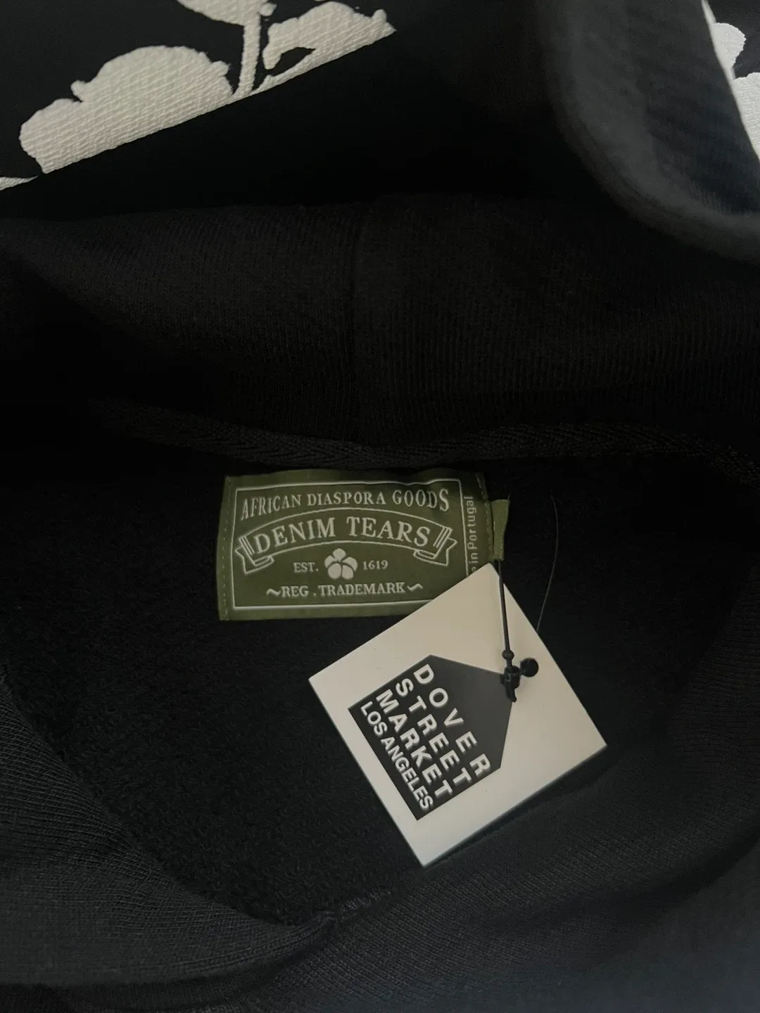 Black Denim Tears The Cotton Wreath Hoodies image indicator(3)