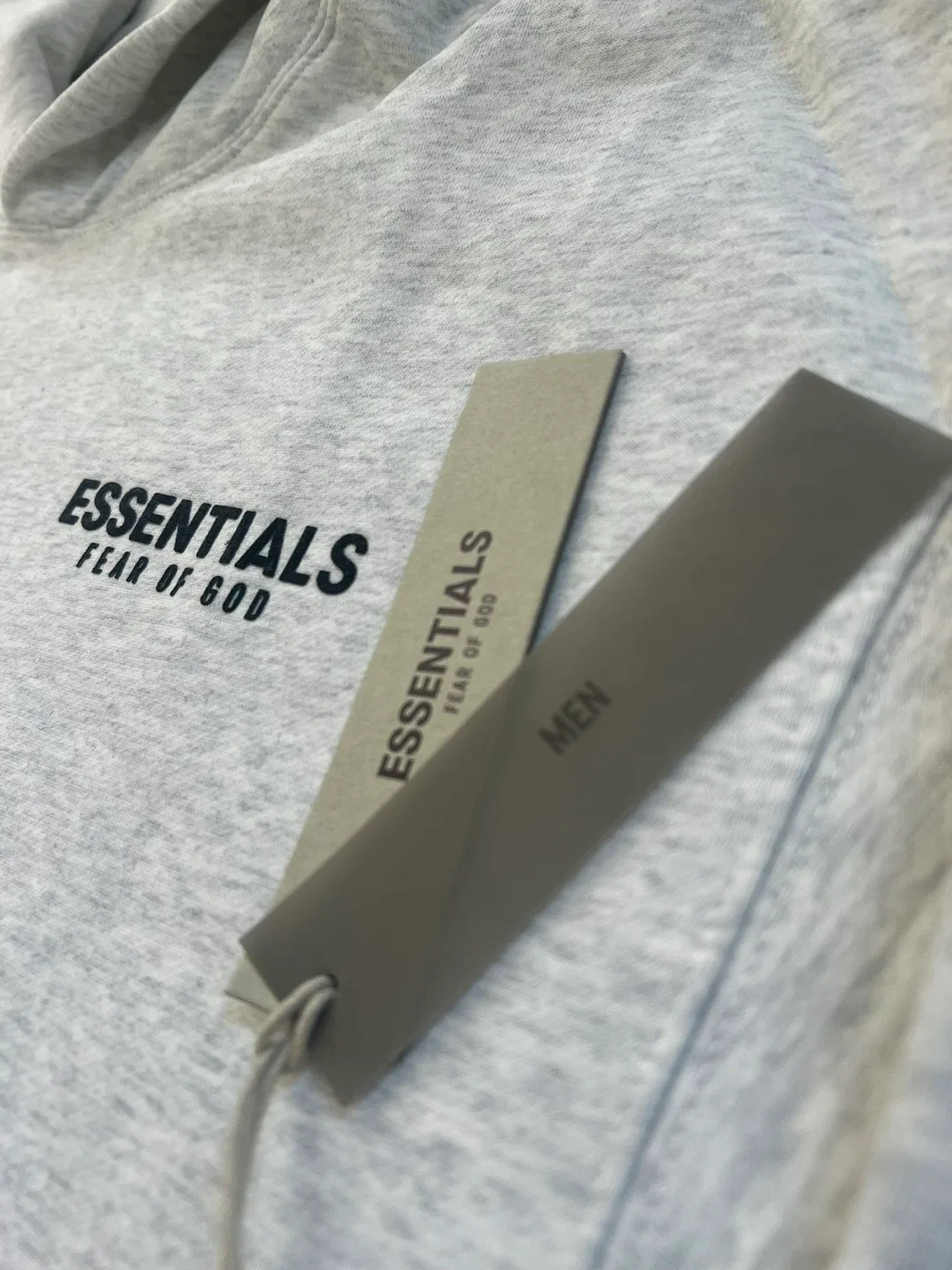 Light Oatmeal Essentials Fear Of God Hoodies image indicator(3)