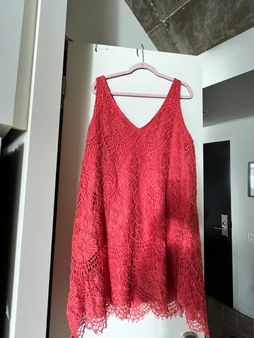 H&M Coral Lace Dress thumbnail