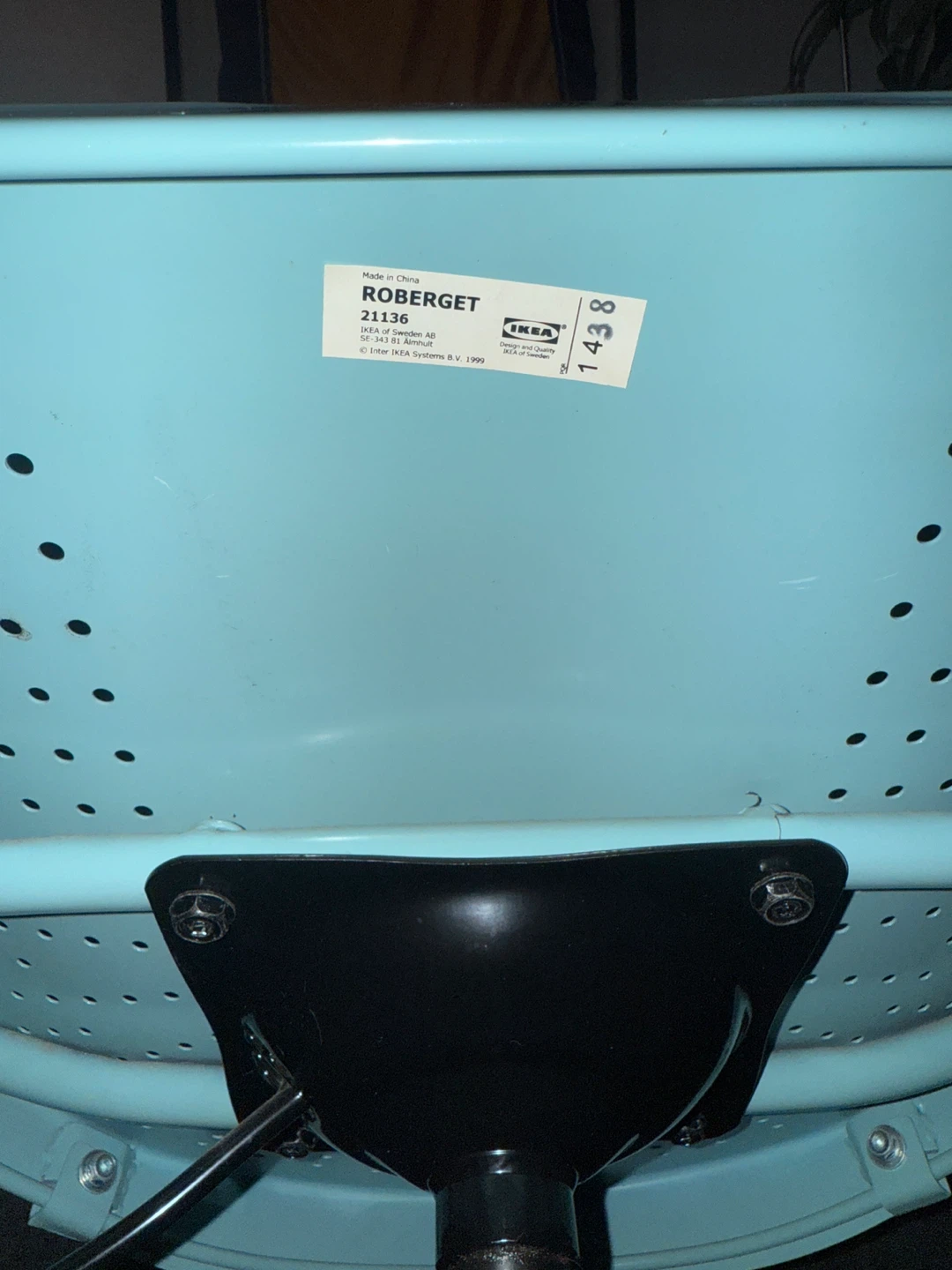 IKEA ROBERGET Swivel Chair - Light Turquoise