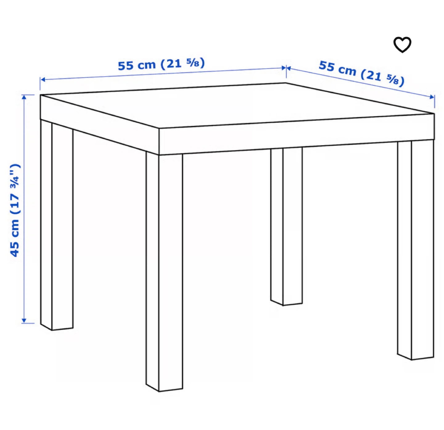 IKEA Lack Side Table - Black - photo 4
