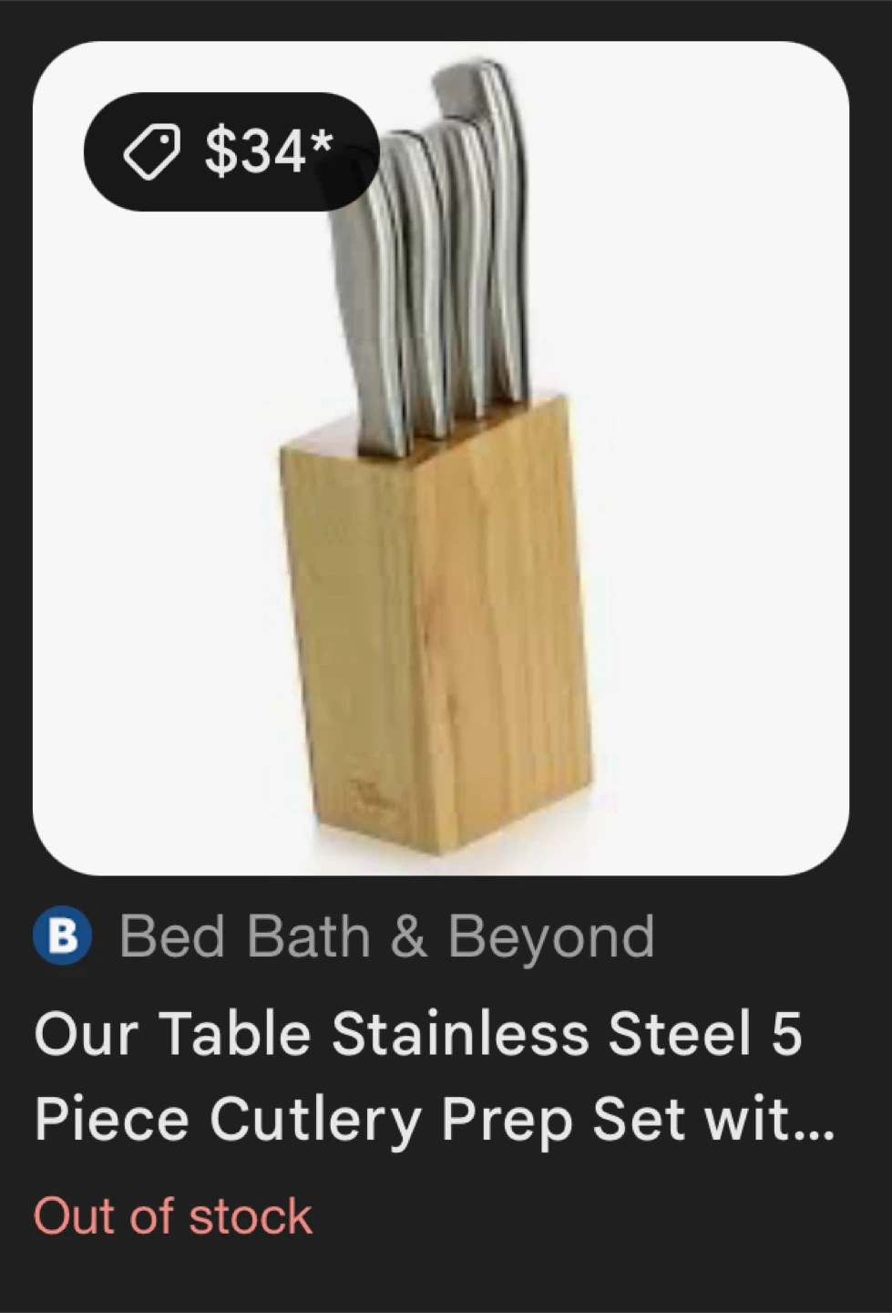 SALT Stainless Steel 5 Piece Cutlery Set - photo 5