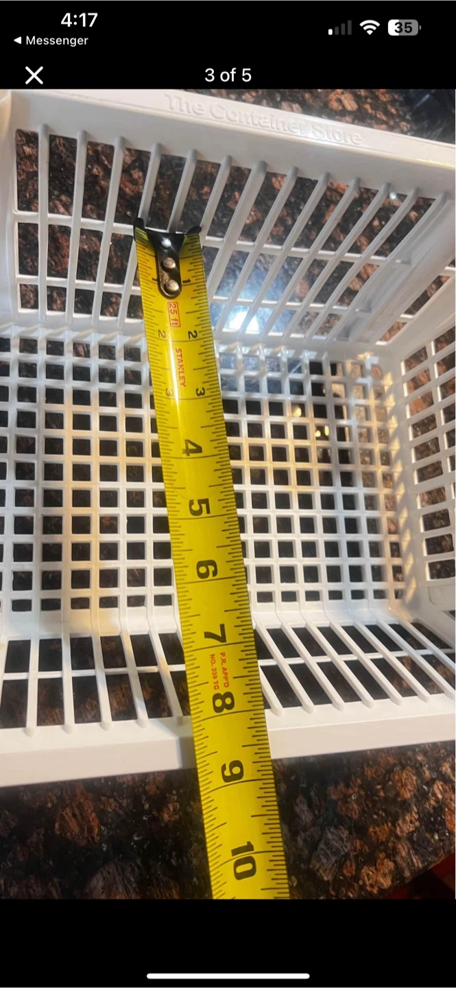 White Plastic Stackable Container Store Bins $5 each OBO - photo 3