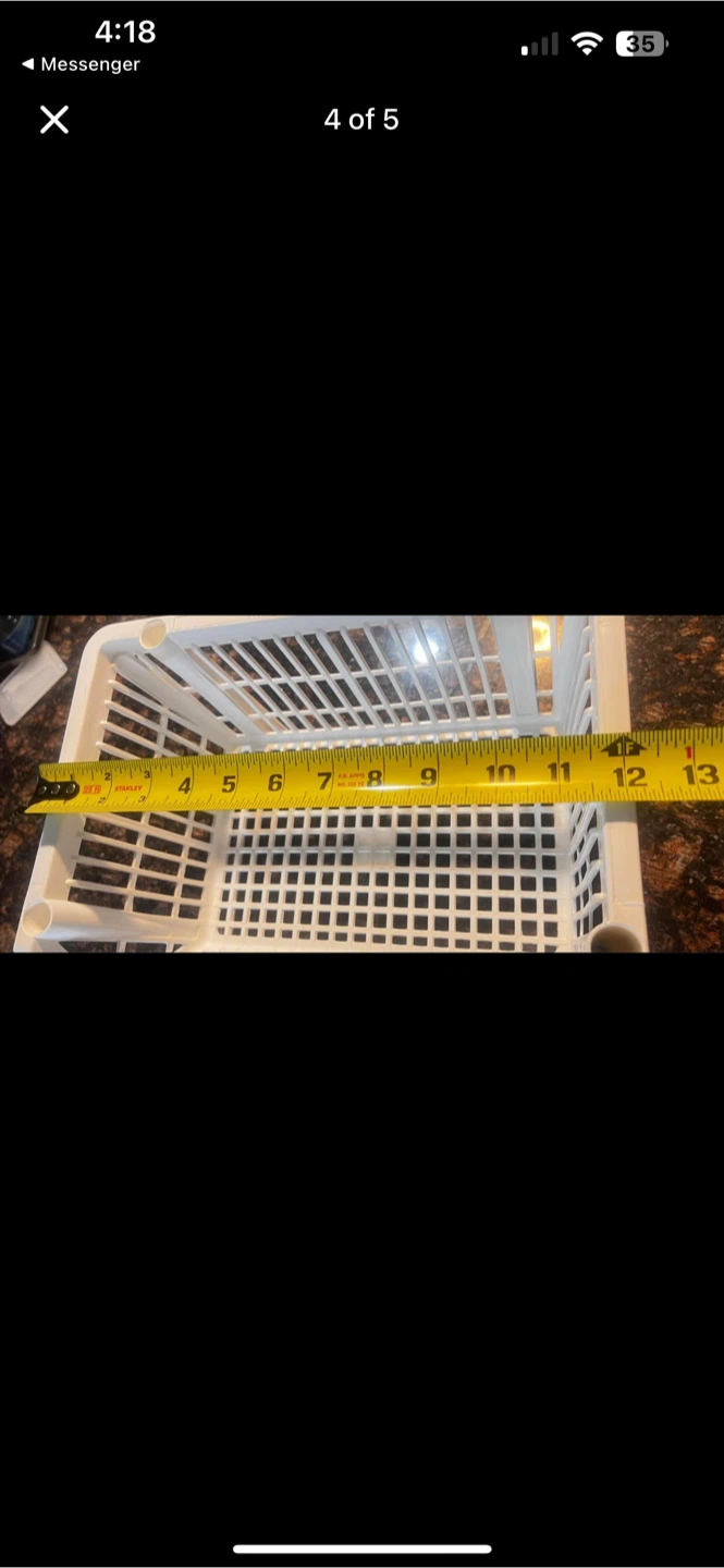White Plastic Stackable Container Store Bins $5 each OBO - photo 4