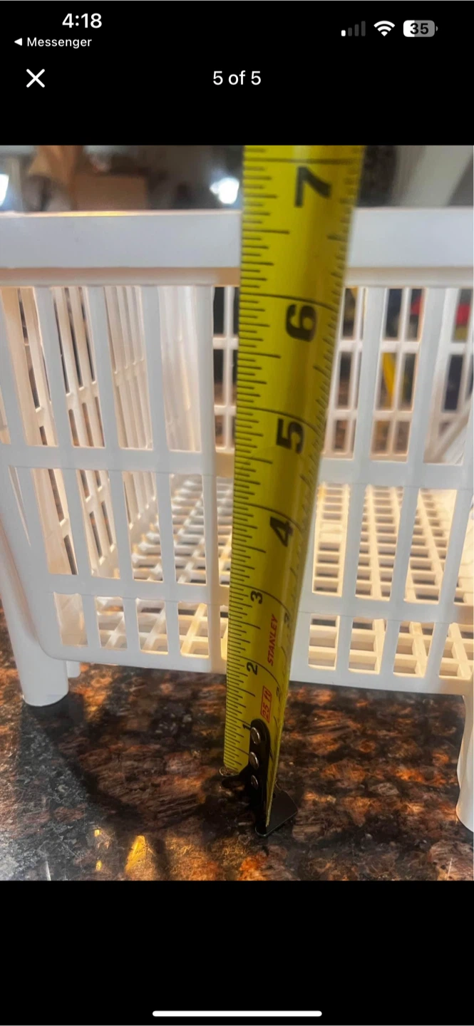 White Plastic Stackable Container Store Bins $5 each OBO - photo 5